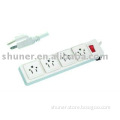 4-way shuner extension socket with overload protector